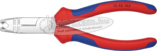 KNIPEX Univerzális kábelköpeny és huzalcsupaszító fogó 165mm, 8-13mm/1,5/2,5mm², kétkomponensű nyél 1 342 165