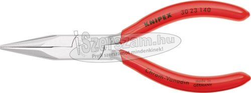 KNIPEX félkerekcsőrű fogó rövid, polírozott fej, PVC nyél 190mm 3 021 190