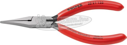 KNIPEX Laposfogó (jusztírozó), polírozott fej, PVC nyél 135mm 3 221 135