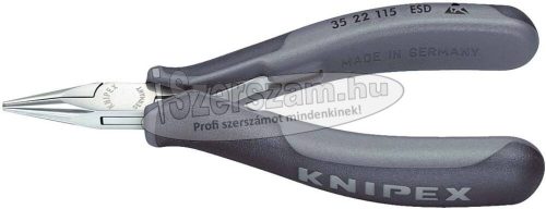 KNIPEX Elektronikai laposfogó, ESD 115mm 3512 115 ESD