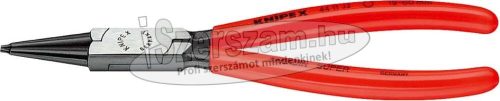 KNIPEX Seegergyűrű fogó belső-egyenes BE, polírozott fej, PVC nyél J2 180mm, 19-60mm 4411 J2