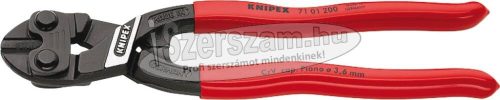 KNIPEX Kompakt csapszegvágó, CoBolt, PVC nyél Form0 200mm/3,6-6mm 7 101 200