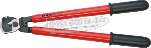 KNIPEX Szigetelt kábelvágó olló, mártott nyél 500mm, d=27/150mm² 9 517 500 1000V 95 17 500