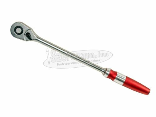 GENIUS TOOLS Crowa racsnis kulcs 1/4"100 fogas, alumarkolat 207mm 282100L