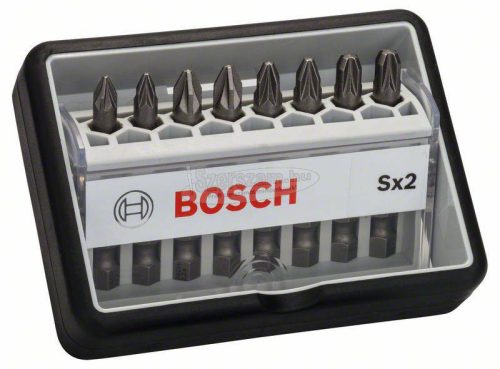 BOSCH 2607002557 Csavarbit készlet Robust Line Sx extrakemény, 8 részes, 49mm, PZ 2607002557