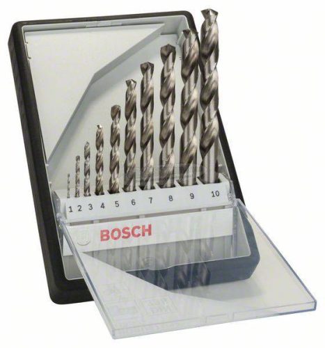 BOSCH 2607010535 HSS Fém csigafúró készlet 10 részes Csiszolt DIN 338 hengeres 1 készlet 2607010535