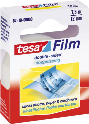 TESA Kétoldalas ragasztószalag, 7,5mx12mm Tesafilm 57910-00000-02