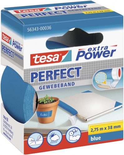 TESA Szövetbetétes ragasztószalag, kék, 2,75mx38mm, extra Power 56343-00036-03