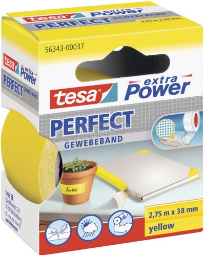 TESA Szövetbetétes ragasztószalag, sárga, 2,75mx38mm, extra Power 56343-00037-03