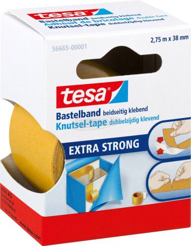 TESA EXTRA STRONG 56665-00001-01 Kétoldalas ragasztószalag Bastelband Átlátszó 2,75mx38mm 1db 56665-00001-01