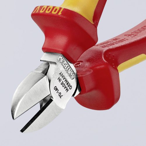 KNIPEX Oldalcsípőfogó szigetelt krómozott 140mm 1000V VDE 70 06 140 SB