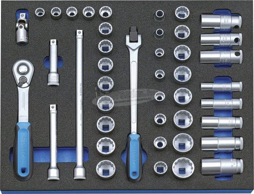 GEDORE dugókulcs készlet 3/8" 43 részes 2005 CT2-D 30 2016486