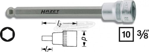 HAZET Belső hatlapú rátűzőkulcs (bit-dugókulcs) 3/8" 5mm Meghajtás (szerszám) 3/8" 8801KK-5 8801KK-5