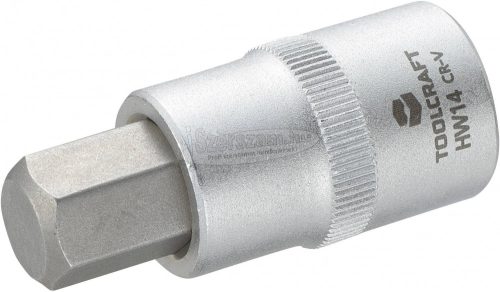 TOOLCRAFT Dugókulcs 12,5mm (1/2"), hatlapú bittel 14mm, hossz: 55mm 816161