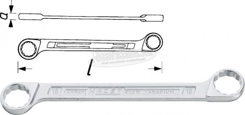 HAZET Kettős csillagkulcs 10/11mm, 125,3mm, 610N-10X11 610N-10X11