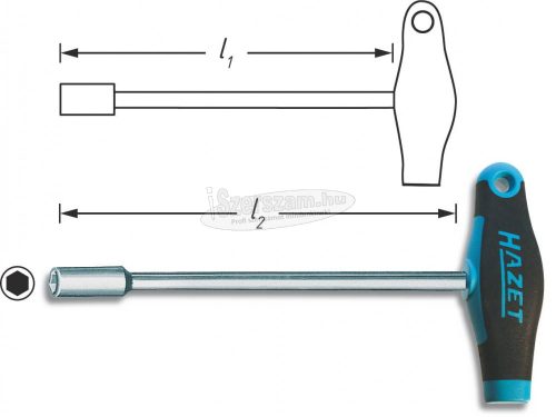 HAZET T-markolatú 6szög dugókulcs csavarhúzó, 428-XX több változatban
