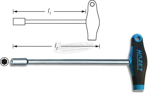 HAZET T-markolatú 6szög dugókulcs 13mm, 428LG-13 428LG-13