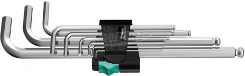 WERA 950/9 Hex-Plus 1 L-kulcs/Hatszögkulcs készlet, metrikus, krómozott, 9 részes 05022087001