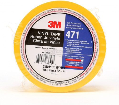 3M PVC ragasztószalag Sárga 33m x 50mm 1db 471IW-G50-D