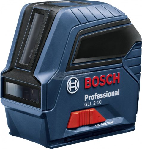 Bosch Professional GLL 2-10 Vonallézer Önszintező, Táskával Hatótáv (max.):10 m 0601063L00