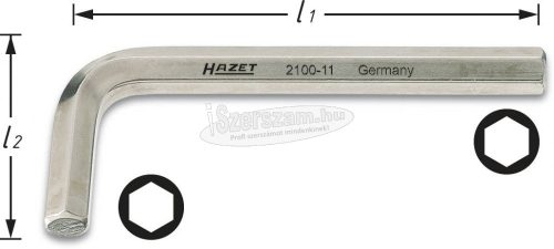 HAZET 2100-24 6szög Hajlított csavarhúzó 24mm 2100-24