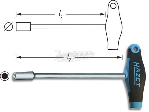 HAZET Dugókulcs csavarhúzó 11mm 230mm 428-11