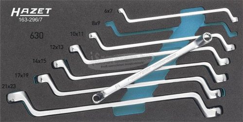 HAZET 163-296/7 Csillagkulcs készlet 7 részes 6-22mm DIN 838, DIN ISO 10104 163-296/7