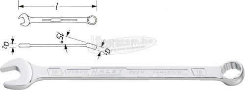 HAZET 600NA-1.1/4 csillag-villáskulcs 1 1/4