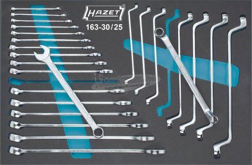 HAZET 163-30/25 csillag-villáskulcs készlet 25 részes 163-30/25