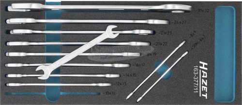 HAZET 163-377/11 Villáskulcs készlet 11 részes 6-32mm DIN 3110, DIN ISO 10102 163-377/11