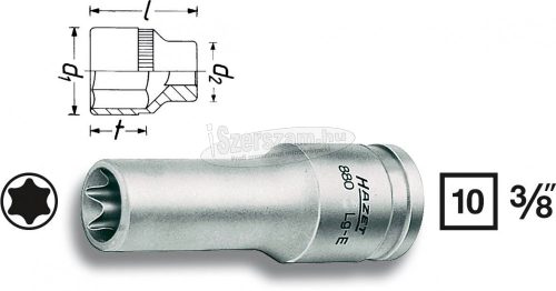 HAZET Külső TORX Dugókulcs 3/8" 880LG-E több változatban