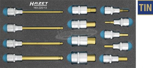 HAZET 163-220/13 6szög Rátűzőkulcs készlet 13 részes 1/2" 163-220/13