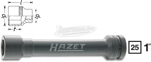 HAZET 1104S-32 6szög Gépi dugókulcs 32mm 1" 1104S-32