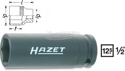 HAZET 900SLG-21 6szög Gépi dugókulcs 21mm 1/2" 900SLG-21