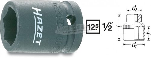 HAZET 900S-32 6szög Gépi dugókulcs 32mm 1/2" 900S-32