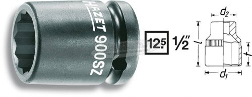 HAZET 900SZ-22 12SZÖG Gépi dugókulcs 22mm 1/2" 900SZ-22