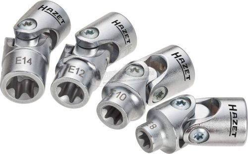 HAZET 880G-E/4 TORX Csukló Dugókulcs készlet 4 részes 3/8" 880G-E/4