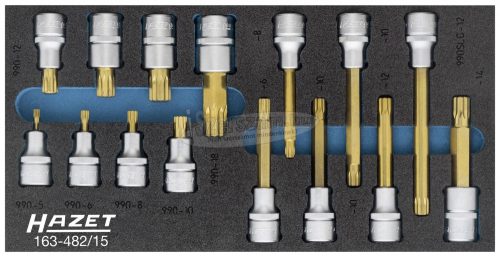 HAZET 163-482/15 163-482/15 Dugókulcs készlet 163-482/15