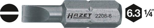 HAZET Egyenes hornyú bit 8mm Különleges acél C6.3 1db 112801