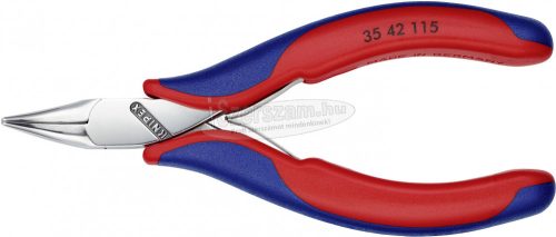 KNIPEX Elektronikai félkerekcsőrű markoló fogó 45° hajlított, 115mm 35 42 115