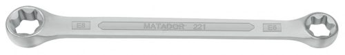 MATADOR Kétvégű csillagkulcs, TORX, E6 x E8 0221 0608