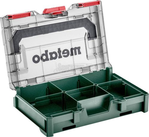 METABO 626896000 metaBOX 63 XS Szerszámos doboz ABS Zöld, Átlátszó 626896000