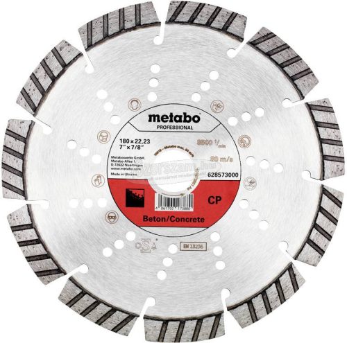 METABO 628573000 Gyémánt vágótárcsa 180mm 1db 628573000