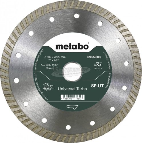 METABO 628553000 Gyémánt vágótárcsa 180mm 1db 628553000