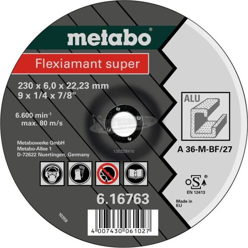 METABO 616748000 Nagyolótárcsa, hajlított 22.23mm 25db 616748000