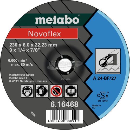 METABO 616464000 Nagyolótárcsa, hajlított 22.23mm 25db 616464000