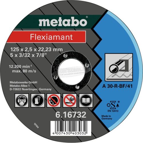 METABO 616732000 Vágótárcsa, egyenes 22.23mm 25db 616732000