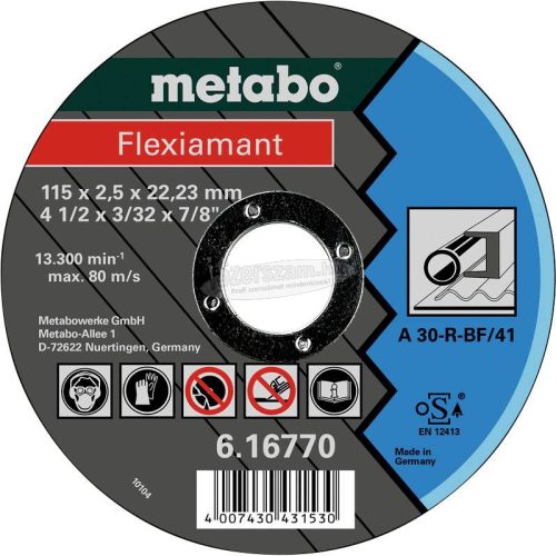 METABO 616770000 Vágótárcsa, egyenes 22.23mm 25db 616770000