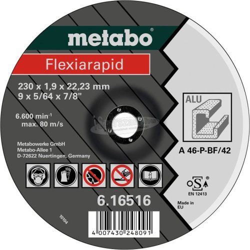 METABO 616512000 Vágótárcsa, egyenes 22.23mm 25db 616512000