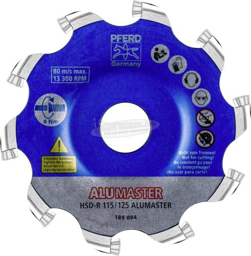 PFERD High Speed Disc ALUMASTER rendszer HSD-R 115/125 22000019